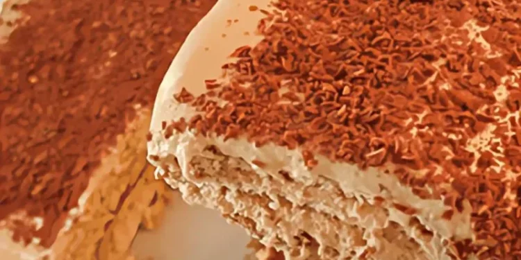 طريقة عمل كيكة النسكافيه الباردة